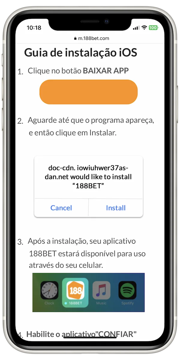 App iOS 188bet